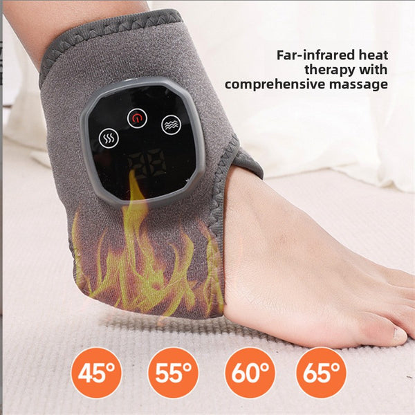 Ankle heat therapy and massage device